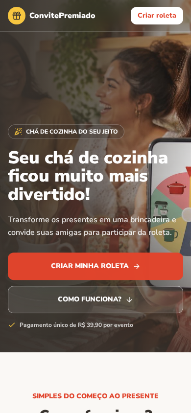 Tela real do Couple Gift Spin