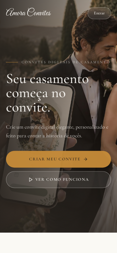 Tela real do Convite Digital